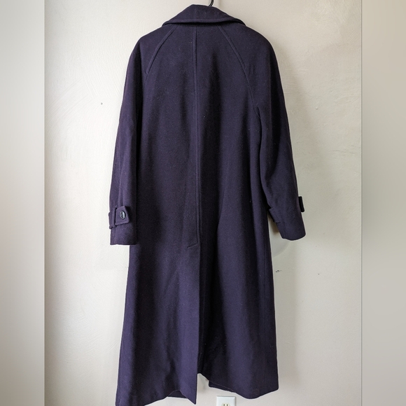 London Fog Luxury Wool Purple Overcoat 💜 Size 12 - Picture 2 of 7